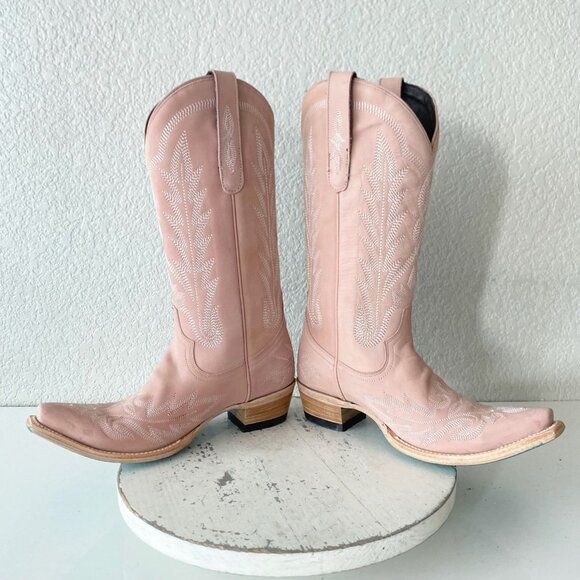Lane Pink Western Heeled Cowboy Boots for Women - Picture 7 of 11